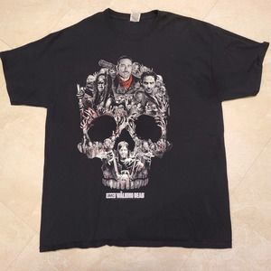 The Walking‎ Dead TWD Mens XL AMC Zombie 2016 Negan Black Graphic T Shirt